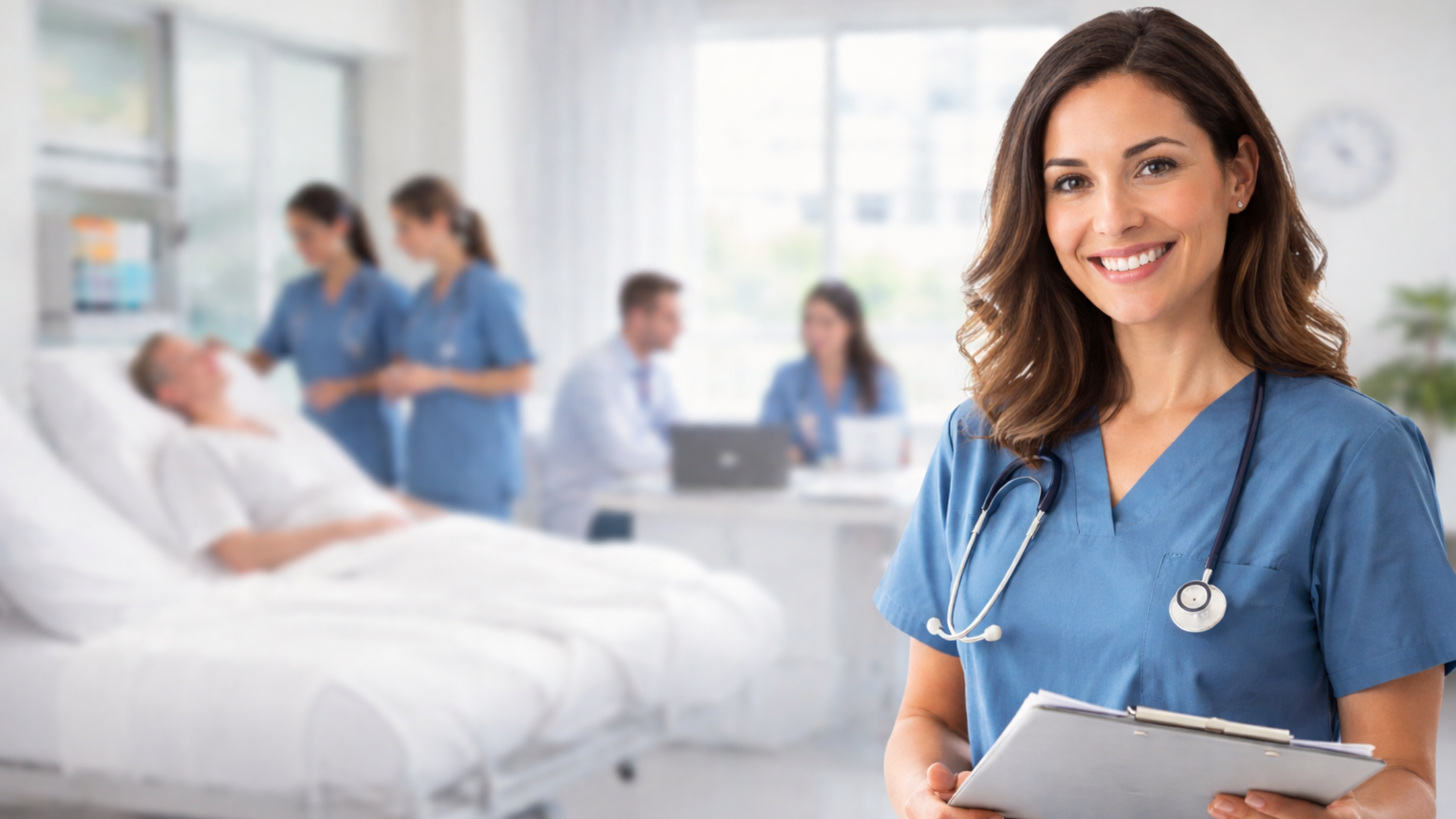 Nonclinical Nurse with patient