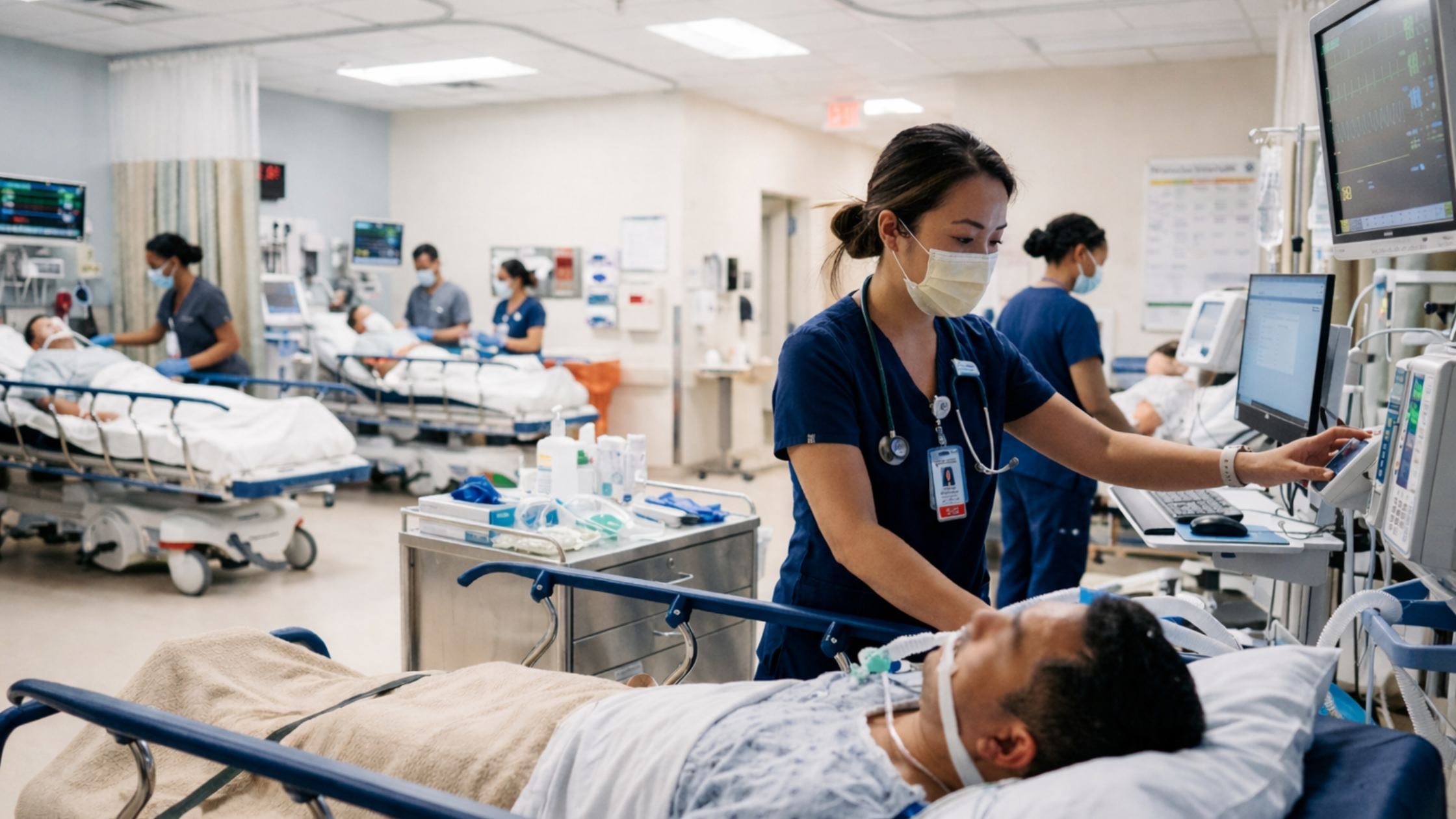 Emergency room nurse care