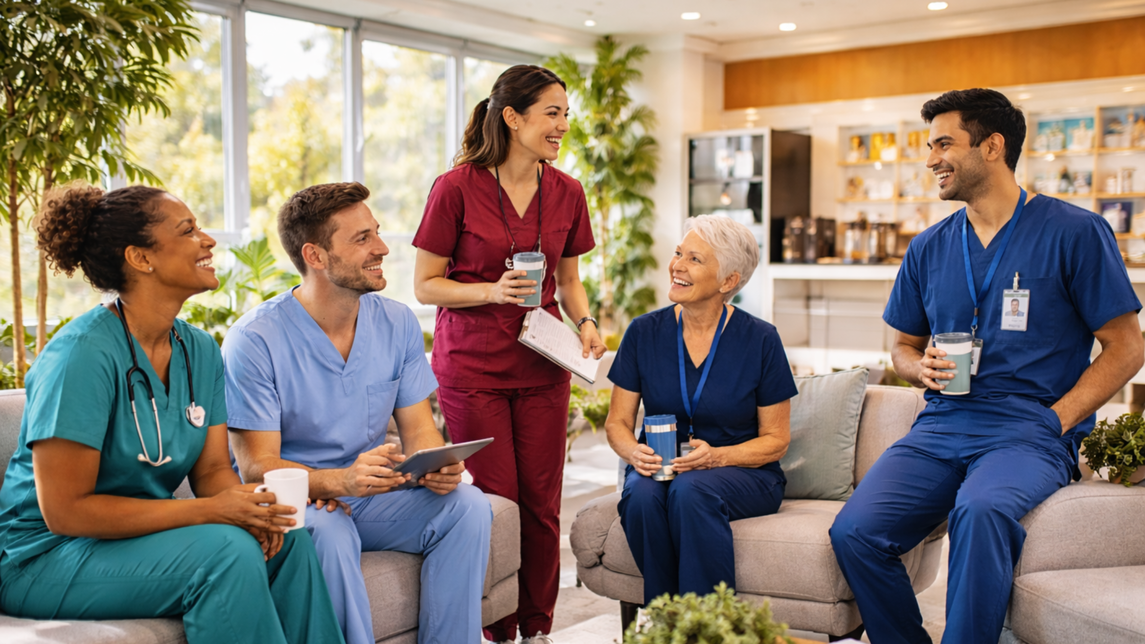 Healthcare team bonding